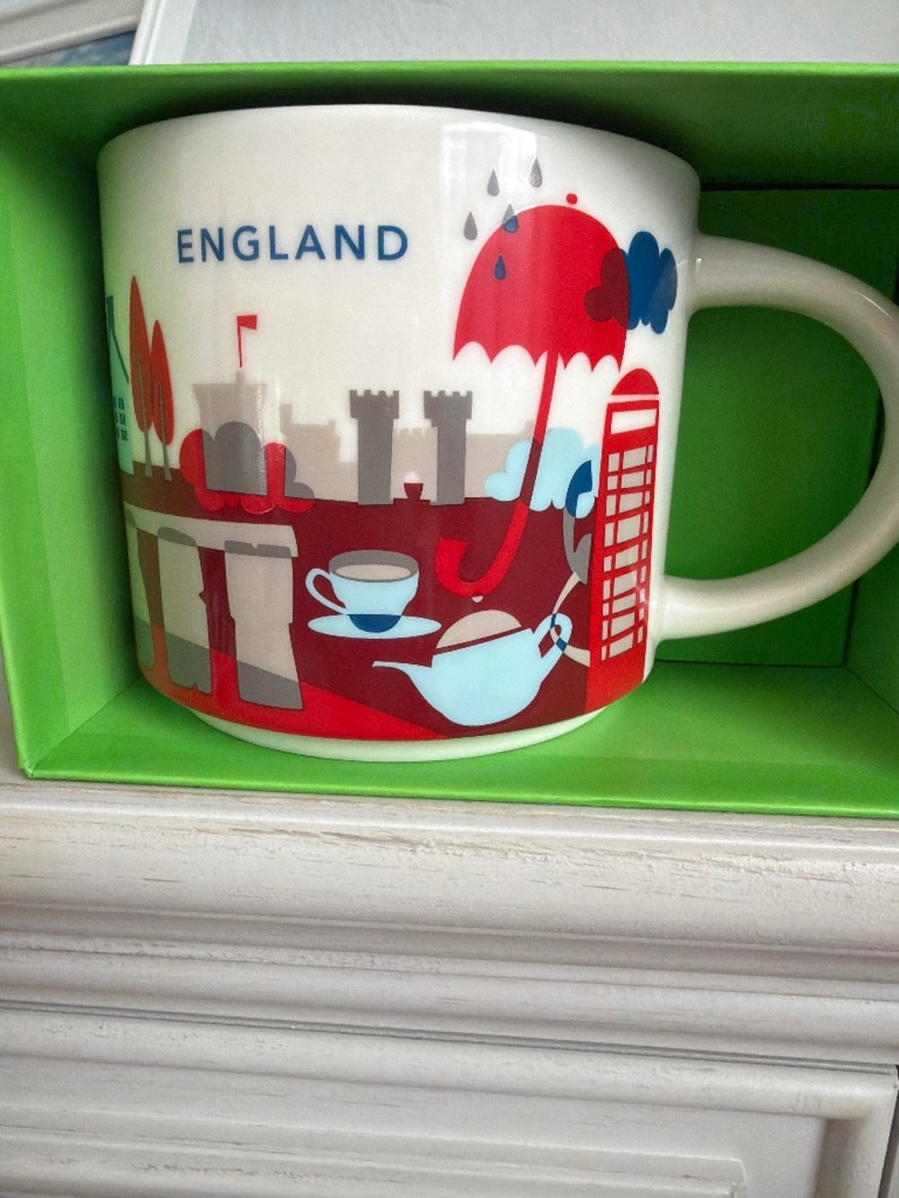 England London Travel Souvenir Coffee Mug – Colorful British Design